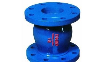 DI Construction Flanged Ball Check Valve Axial Disc Applications ...